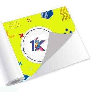 Adesivo Blockout 0.10 Fosco Vinil Monomérico Personalizado 4x0 Sem Revestimento Sem acabamento Liner 140g