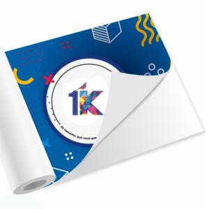 ADESIVOS 0.10 FOSCO 152cm Vinil Monomérico Personalizado 4x0  Sem acabamento Liner 120g