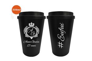 COPO BIO C/ TAMPA BUCKS 550ML PERSONALIZADO Polipropileno Área de impressão- 10x7cm 1x0 Sem Revestimento Sem acabamento 